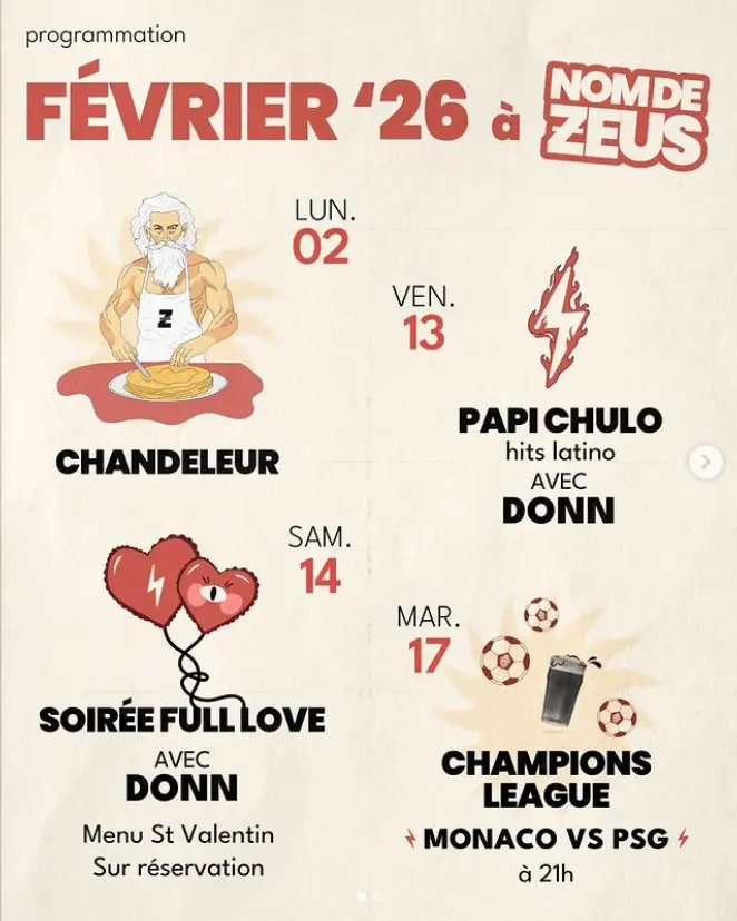 Programme de février