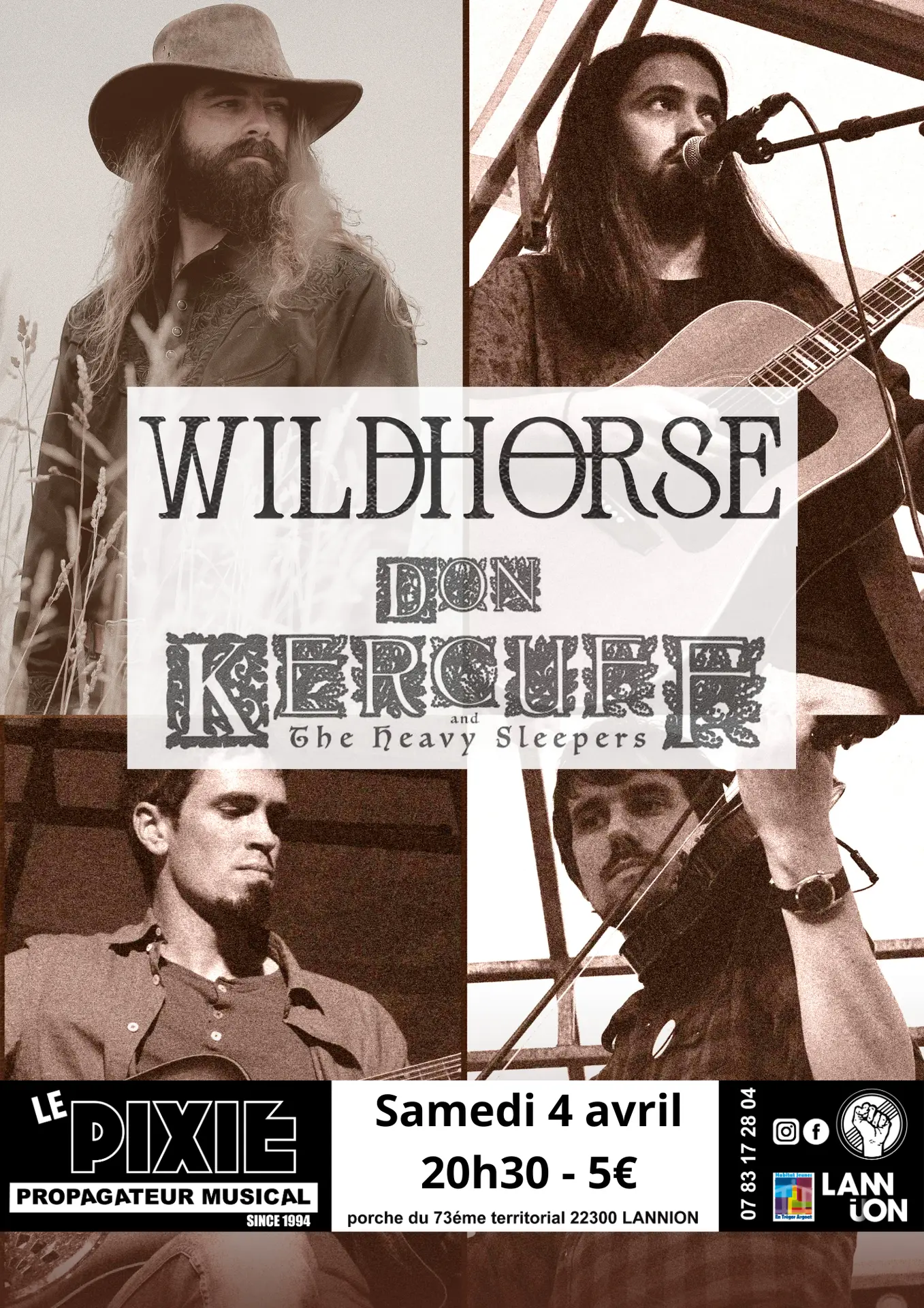 Samedi 4 avril 20h30 - 5€ - 1