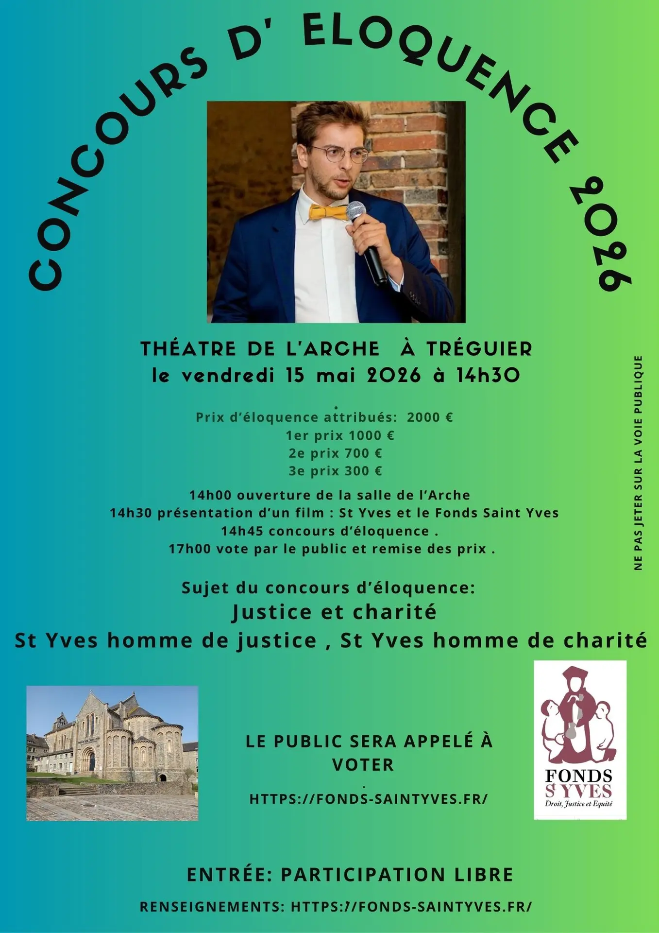 entRée: participation libre, Le public sera appelé à voter . - 1