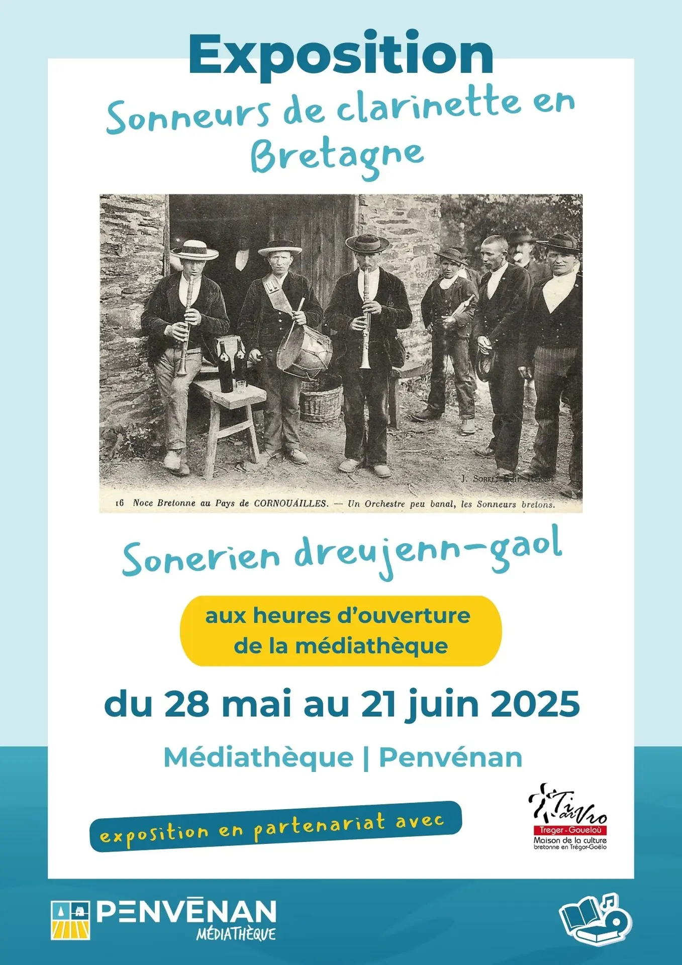 affiche exposition sonneurs de clarinette