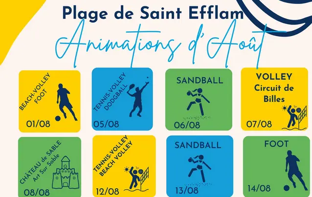 animations été plage