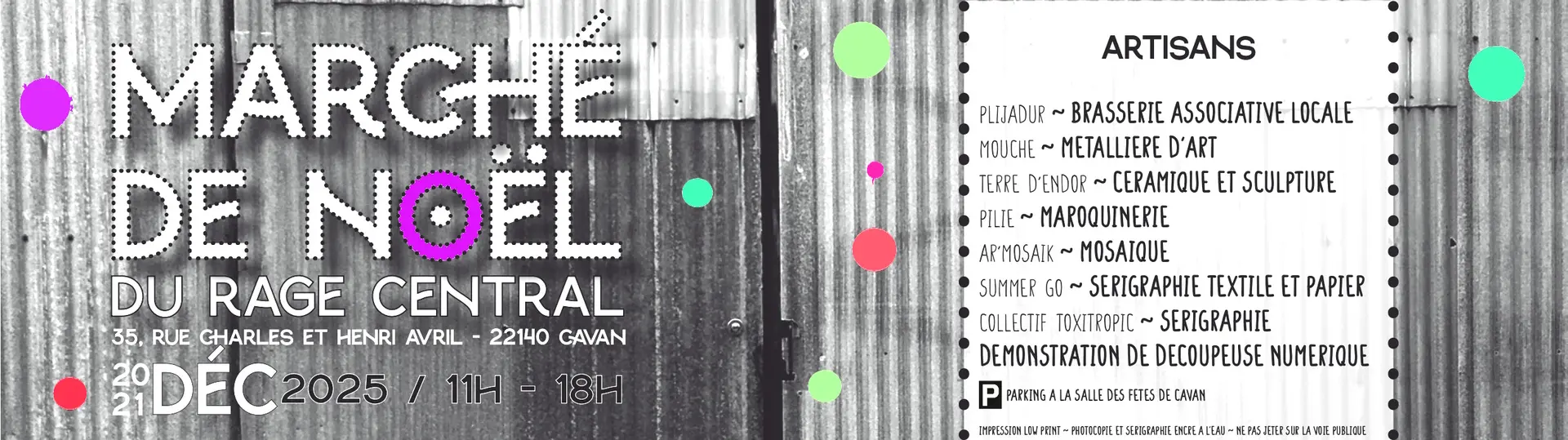 affiche rage porte ouvertes