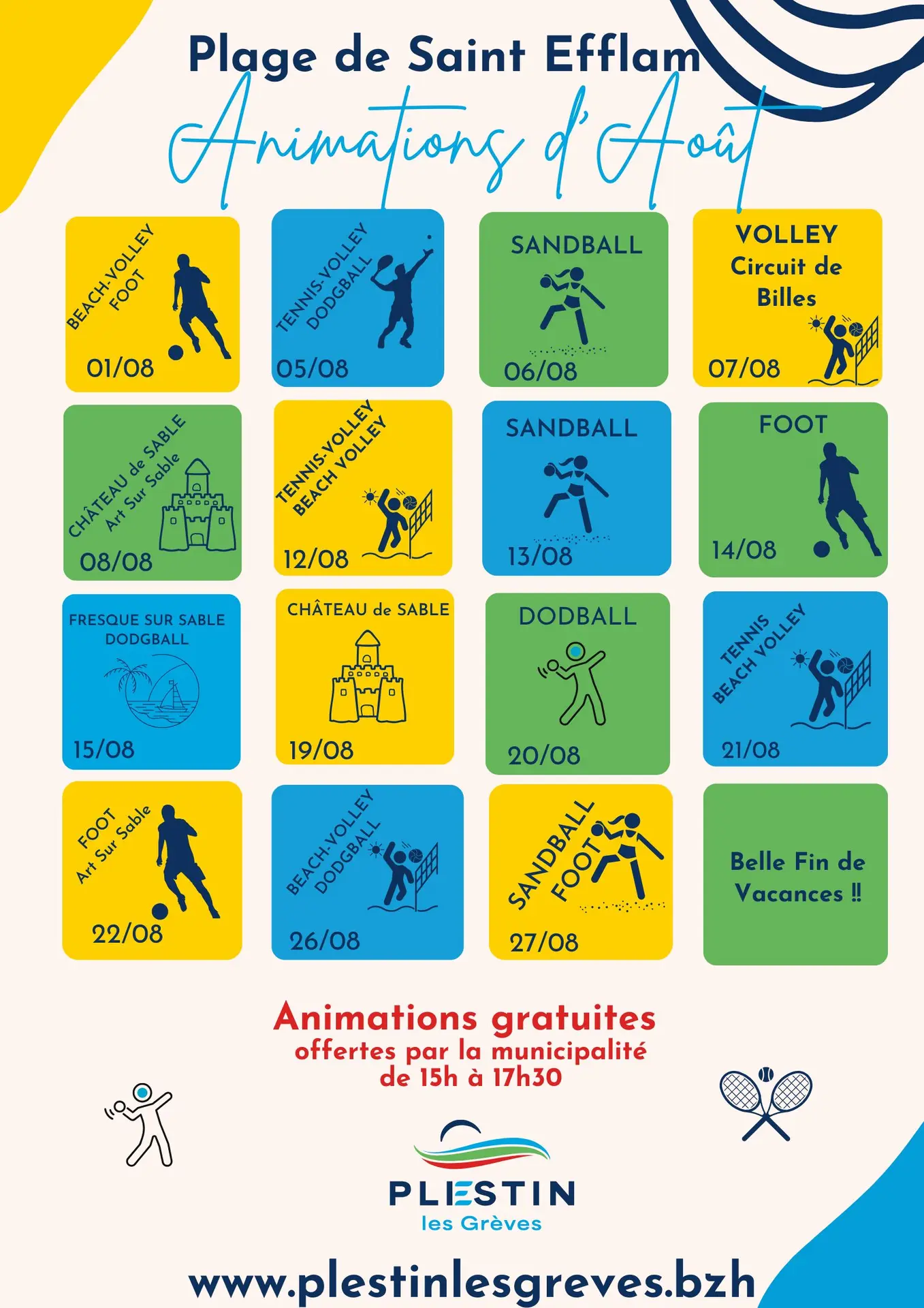 programme sport plage