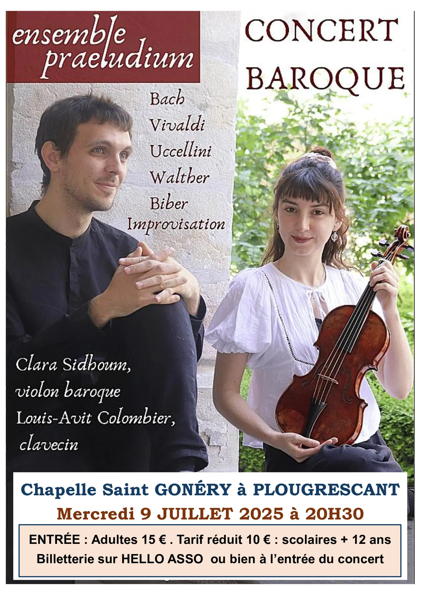 Affiche du concert