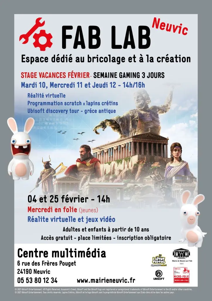 4-10-11-12-25-février-neuvic-fab-lab-semaine-gaming-centre-multimedia