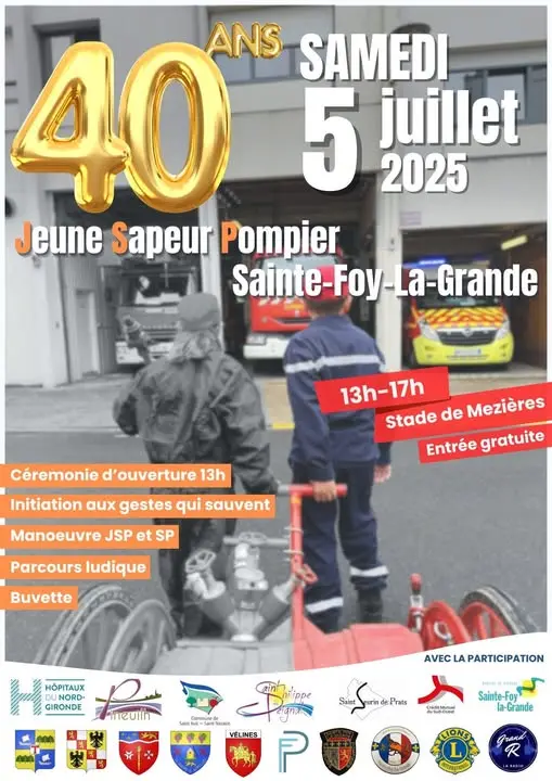 40 ans Jeunes sapeurs-pompiers - Port-sainte-Foy-et-Ponchapt - 05 Juillet 2025