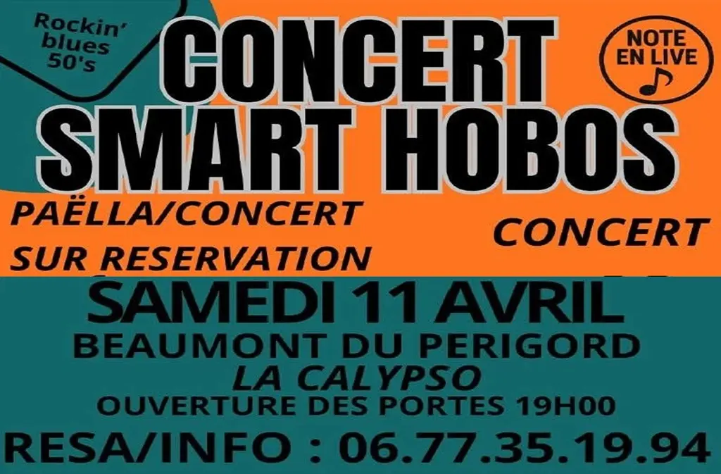 Concert Smart Hobos Beaumont-du-Périgord