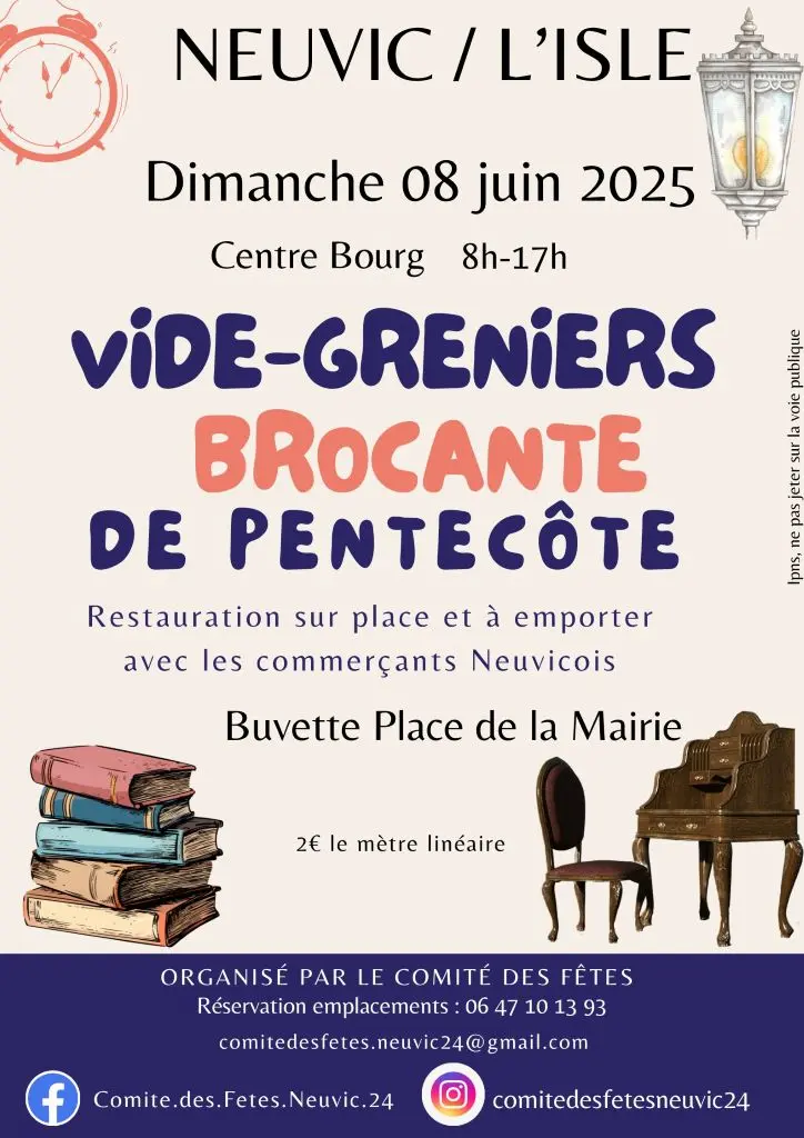 8 juin Vide greniers neuvic