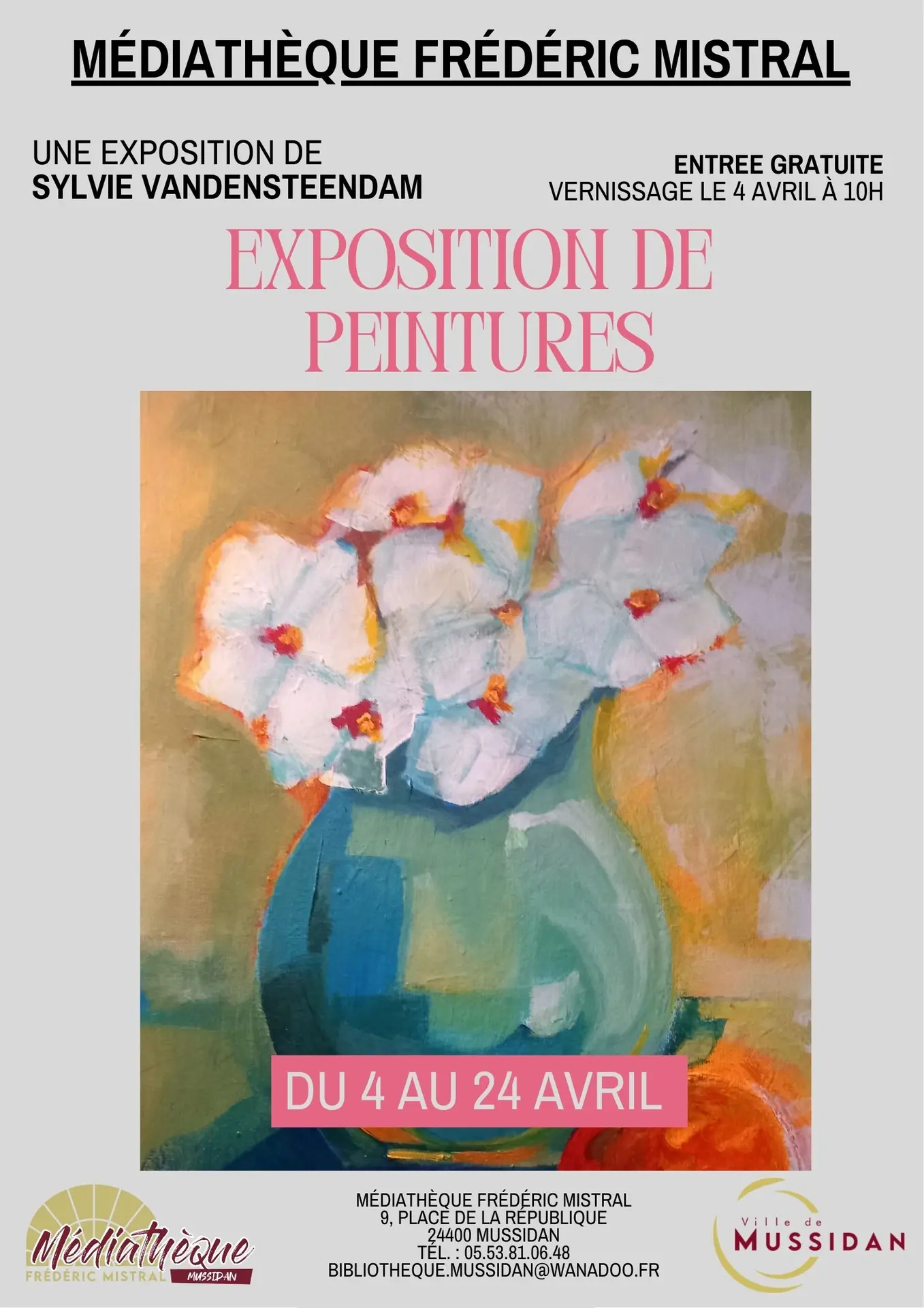 Affiche en Rose Noir Style Montage photo Peinture Classique - 1