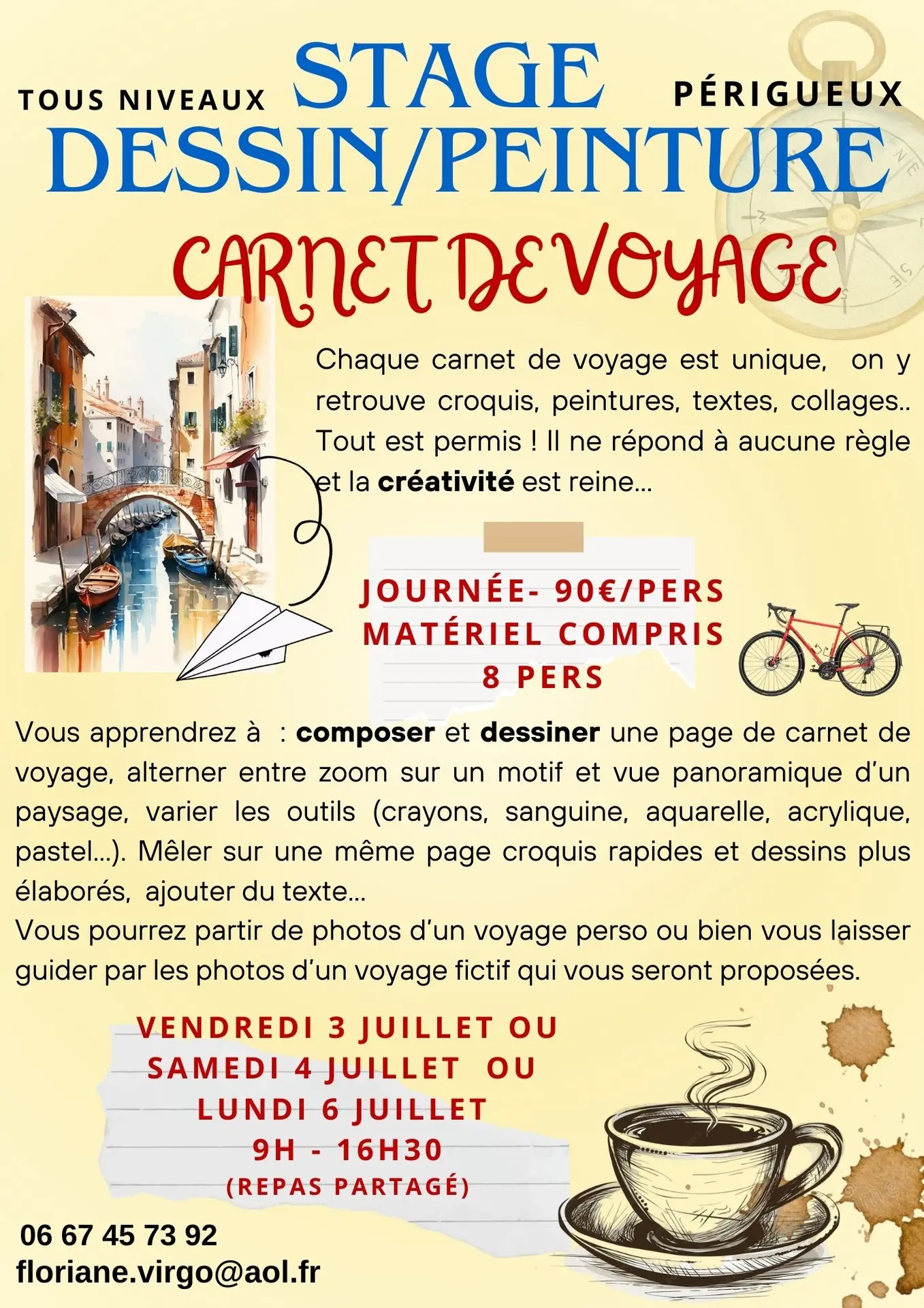 STAGES ET COURS DE DESSIN/PEINTURE - 77