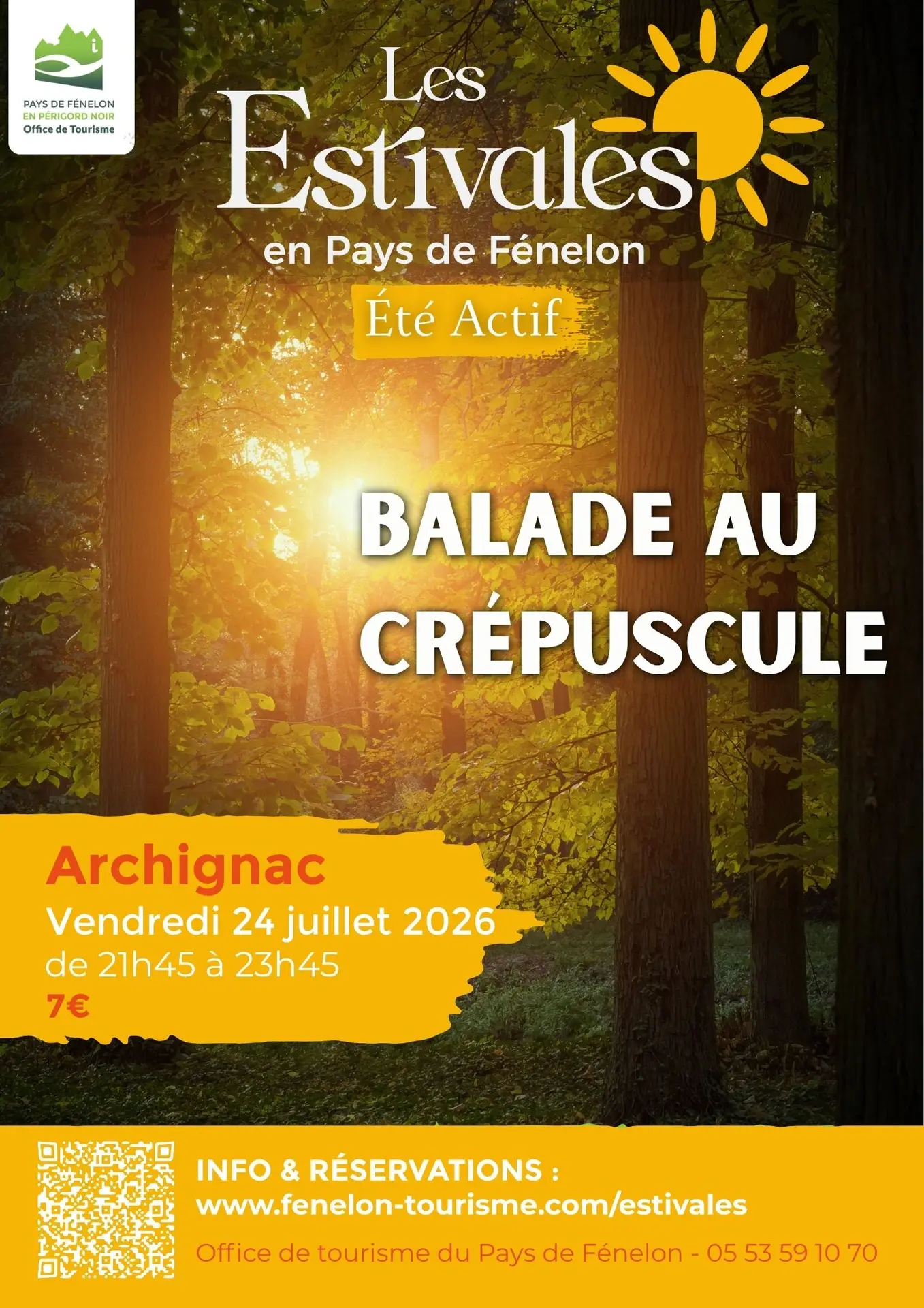 Visuels Estivales 2026 Balade au crépuscule Archignac