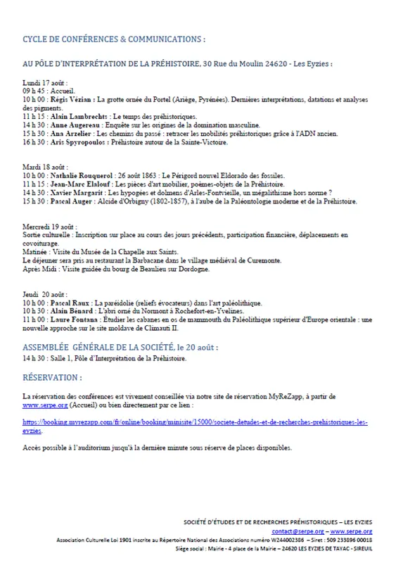 10082026_programme 2 Journées de la Préhistoire