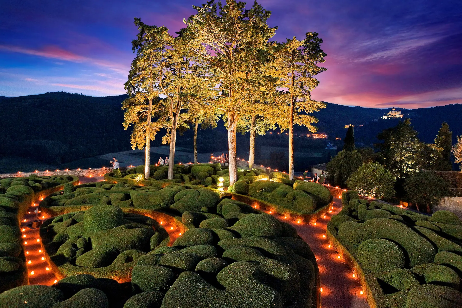 Soirées aux chandelles aux Jardins de Marqueyssac