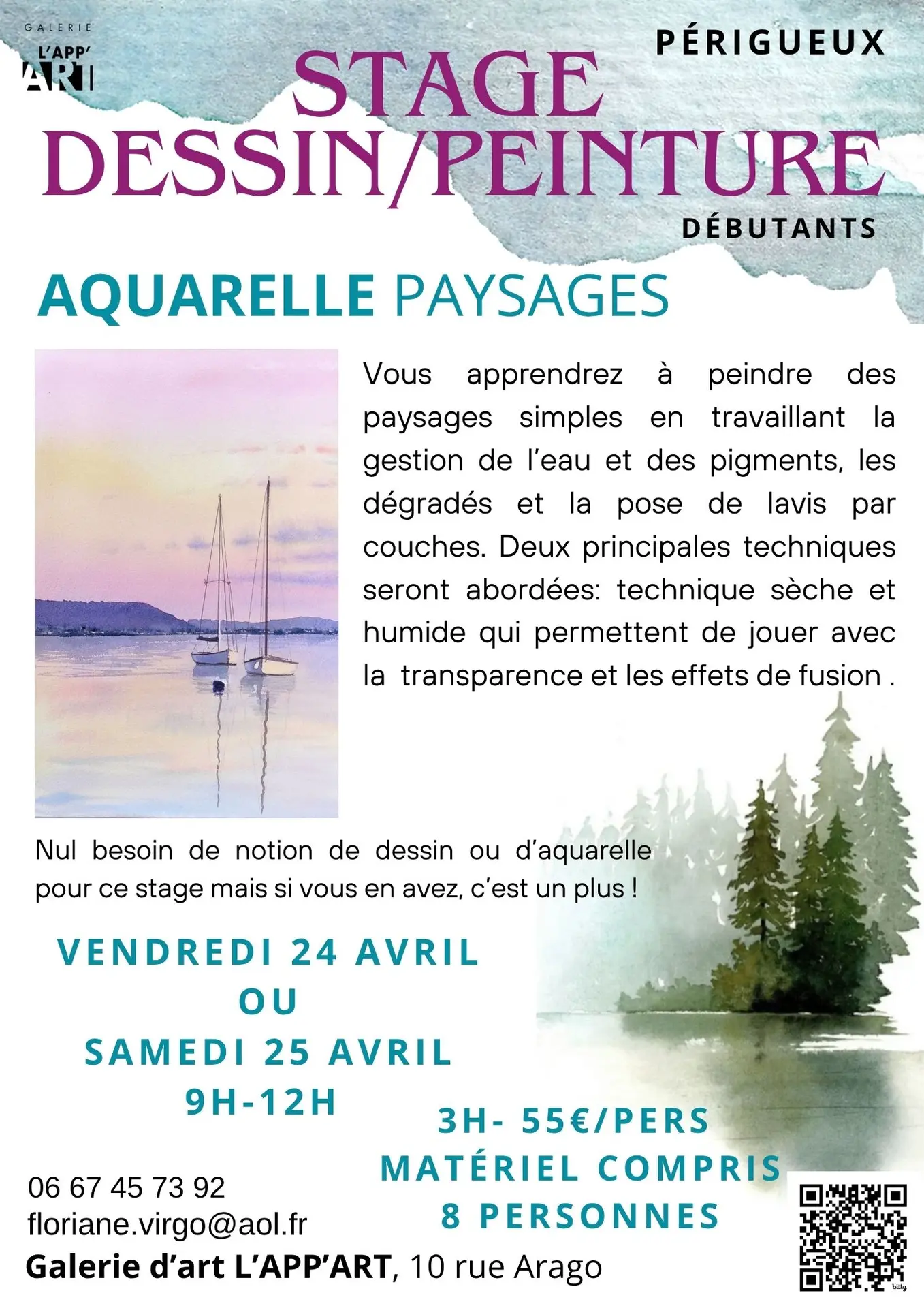 STAGES ET COURS DE DESSIN/PEINTURE - 57