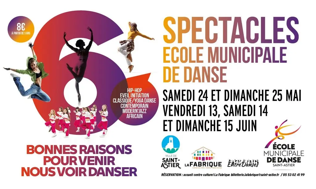 12, 14 et 15 juin st astier danse