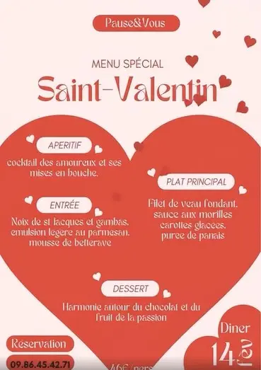 1402 repas ST VALENTIN Pause et Vous