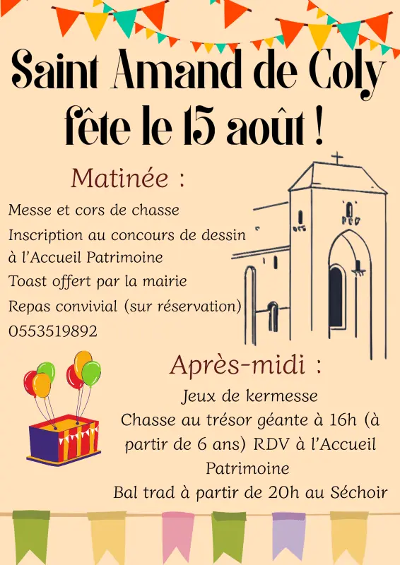 15082026_Saint Amand de Coly fête le 15 août