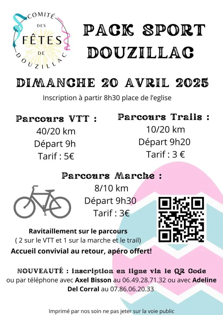 20 avril pack sport douzillac