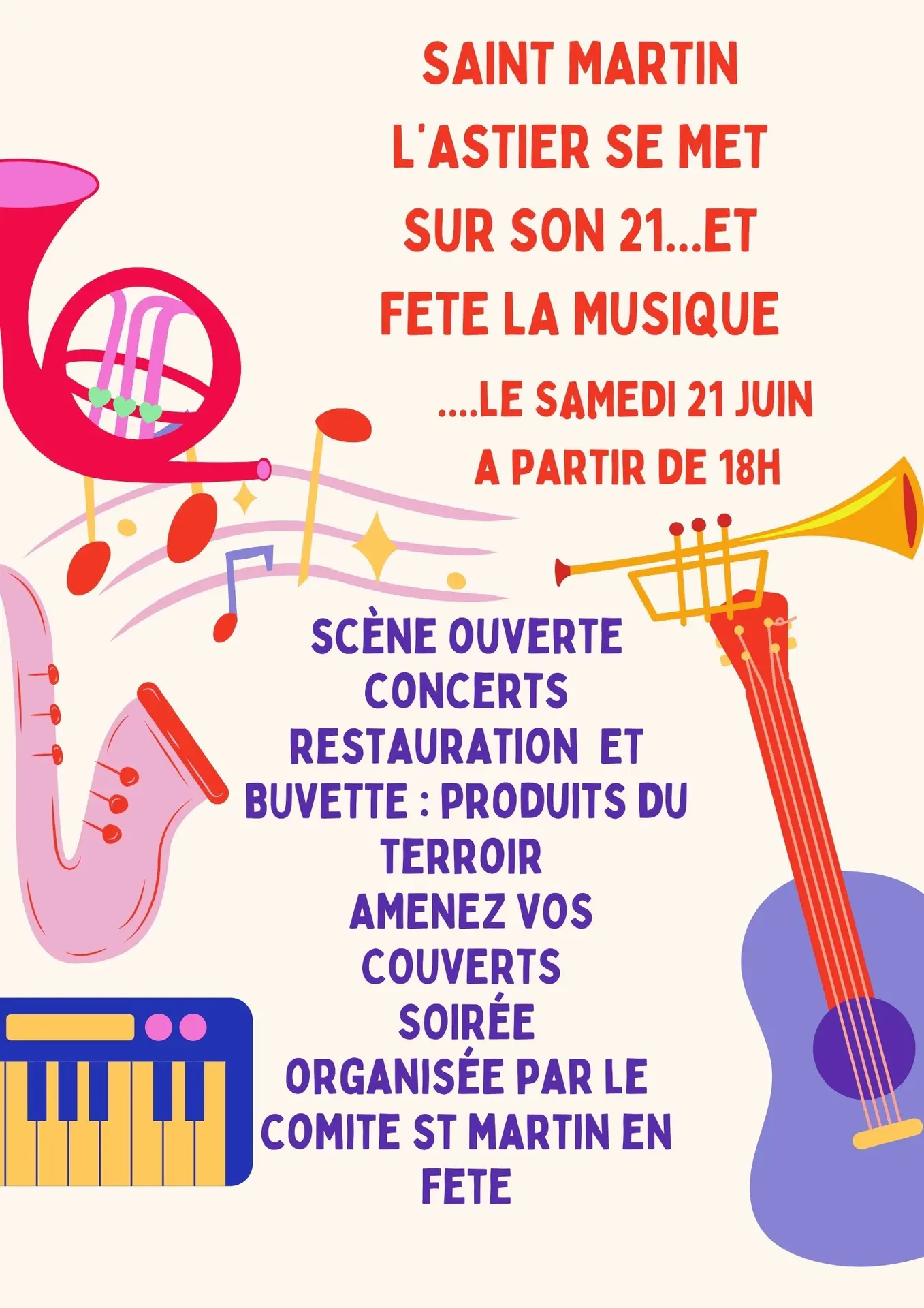 Fête de la musique St Martin l'Astier