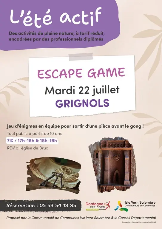22 juillet_Grignols_EscapeGame