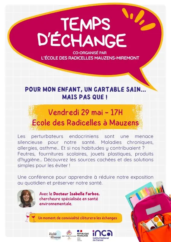 Temps d’échange – Pour mon enfant un cartable sain…mais pas que ...