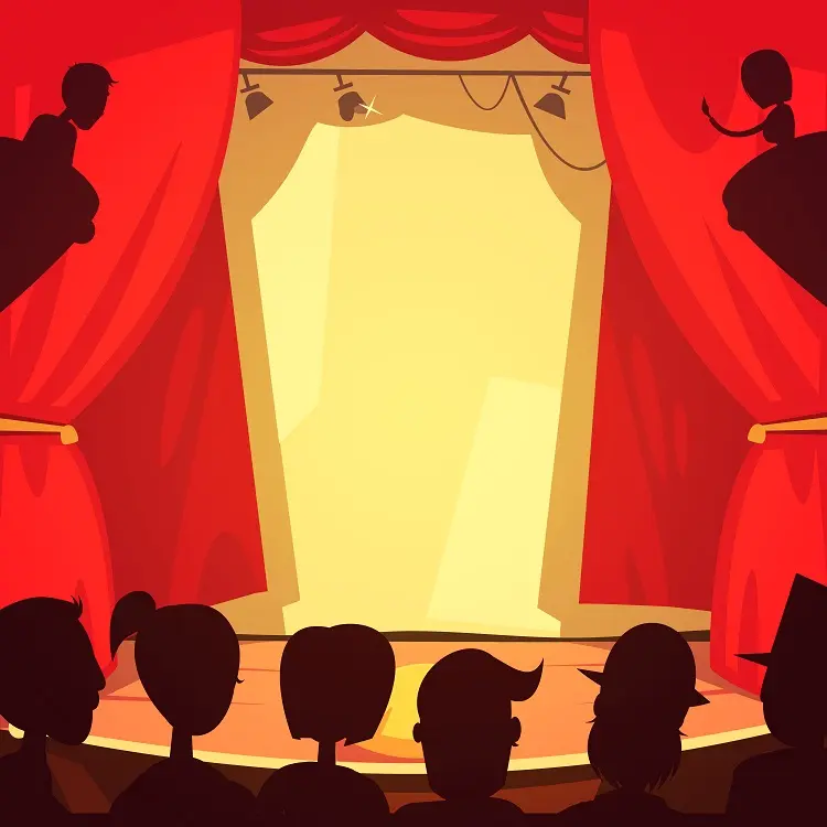 Theater Scene Illustration