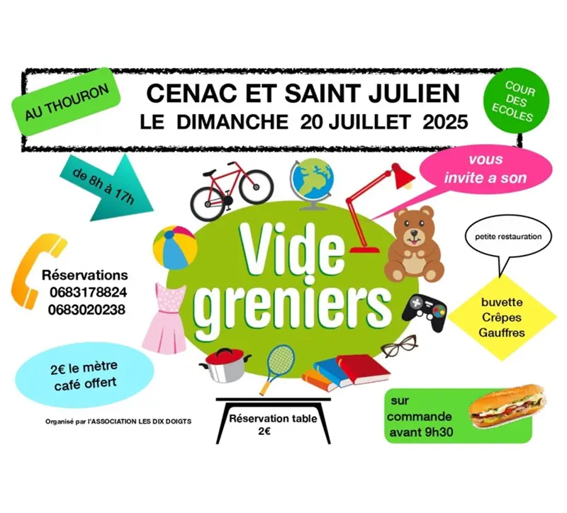 vide grenier cenac