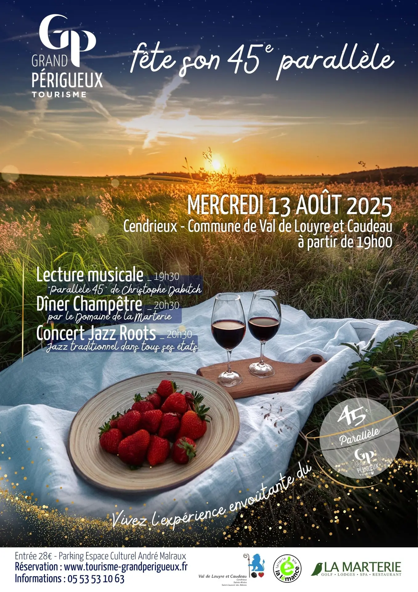 Pique-nique Affiche 45e parallèle - Affiche 45e parallèle - été 2025