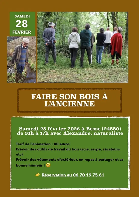 faire son bois à l'ancienne