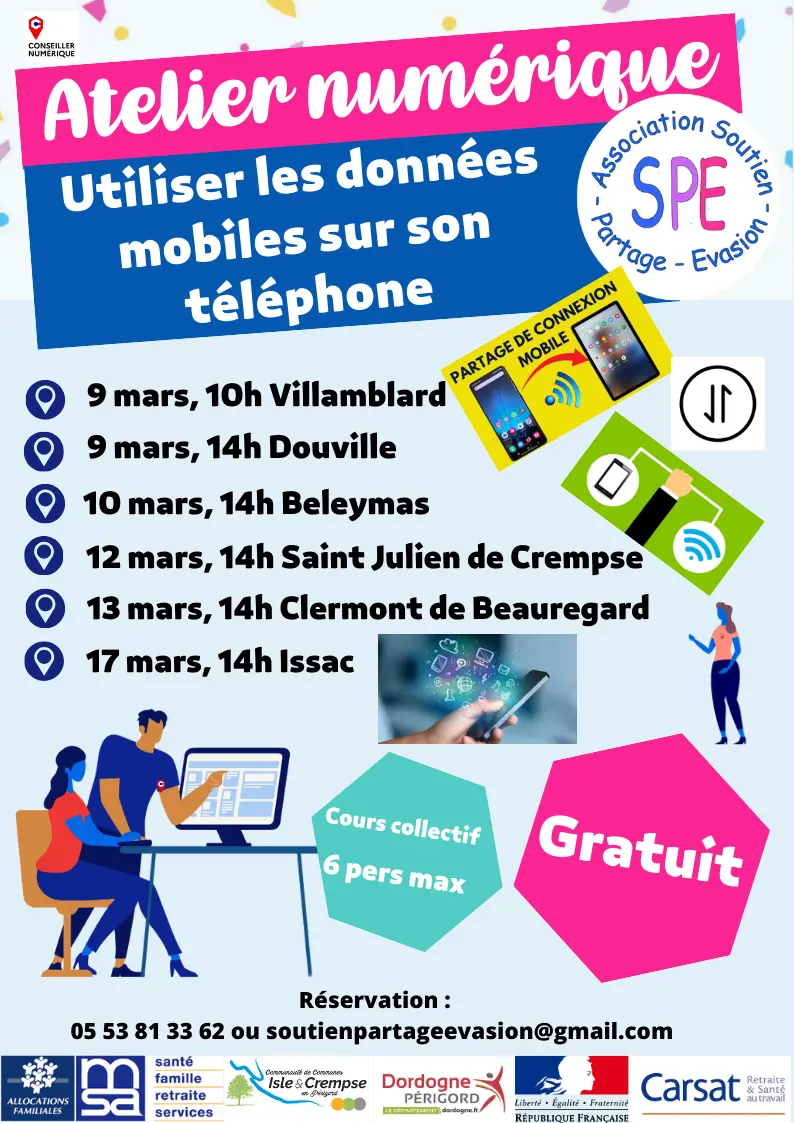 Atelier numérique  Mars 2026