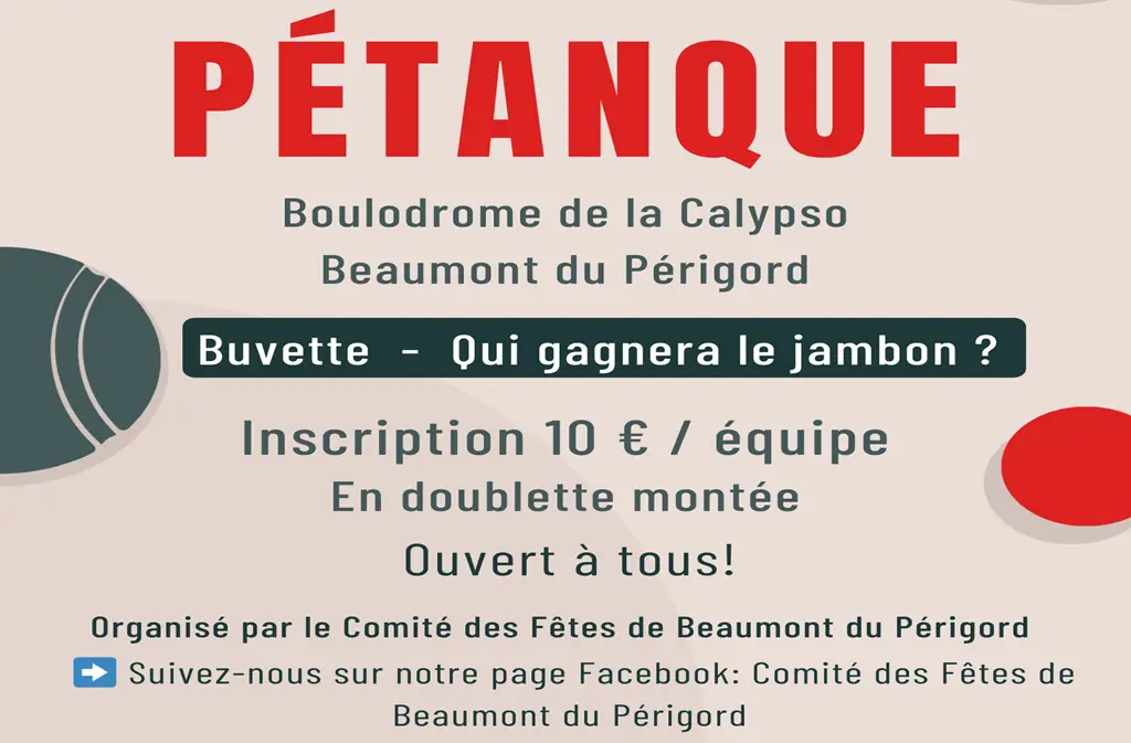 Concours de pétanque