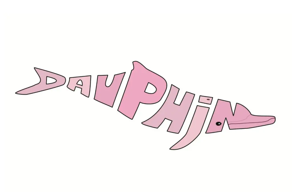 Calligramme dauphin Issigeac Juillet