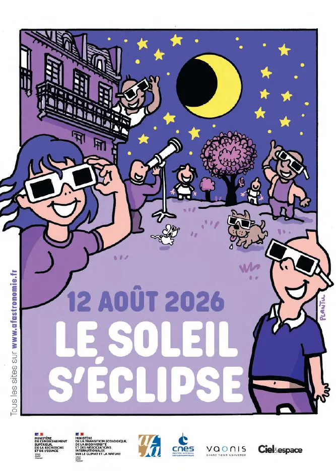 Observation de l'éclipse solaire à Borrèze