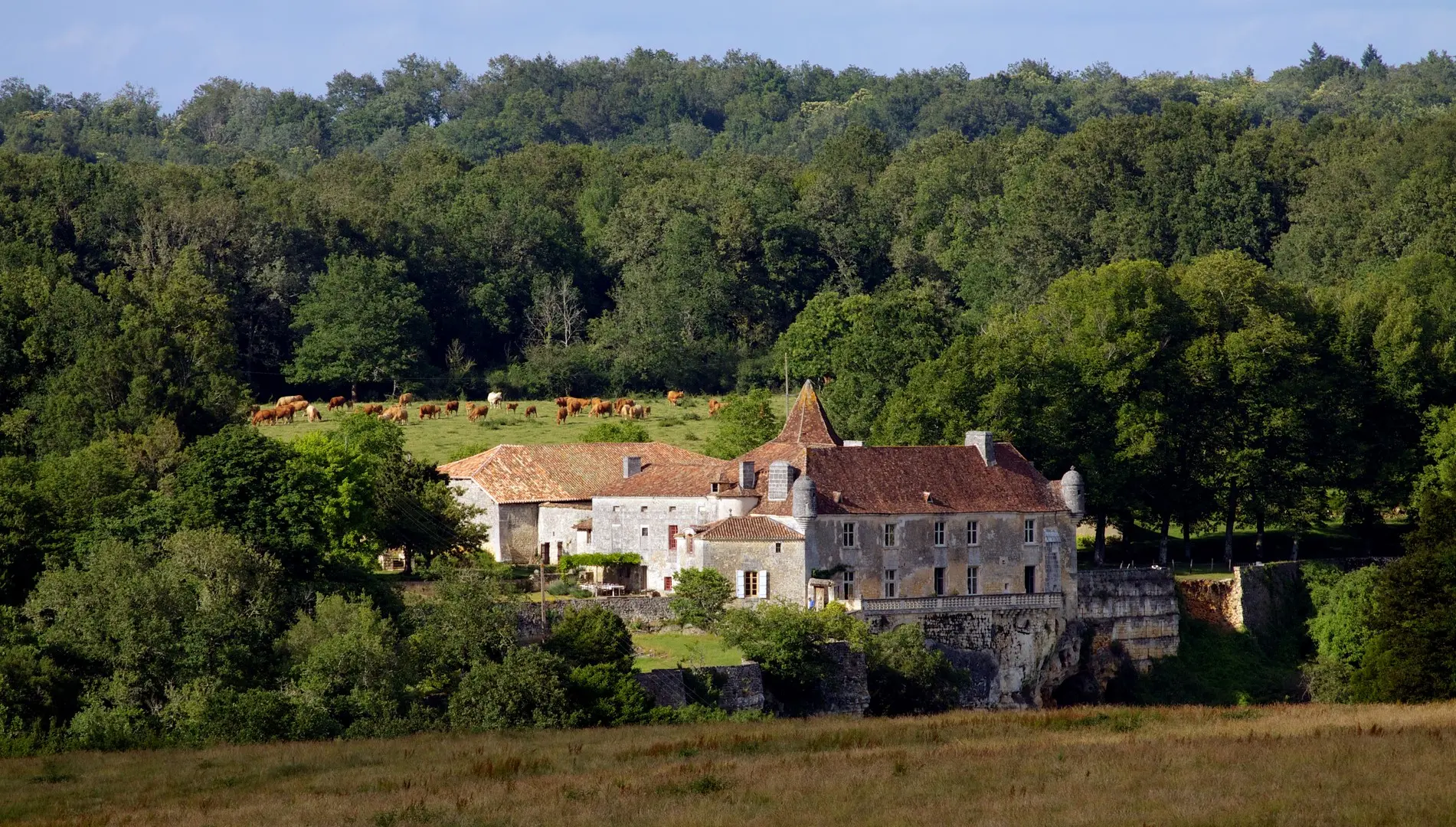 Château d'Aucors vue aéreinne