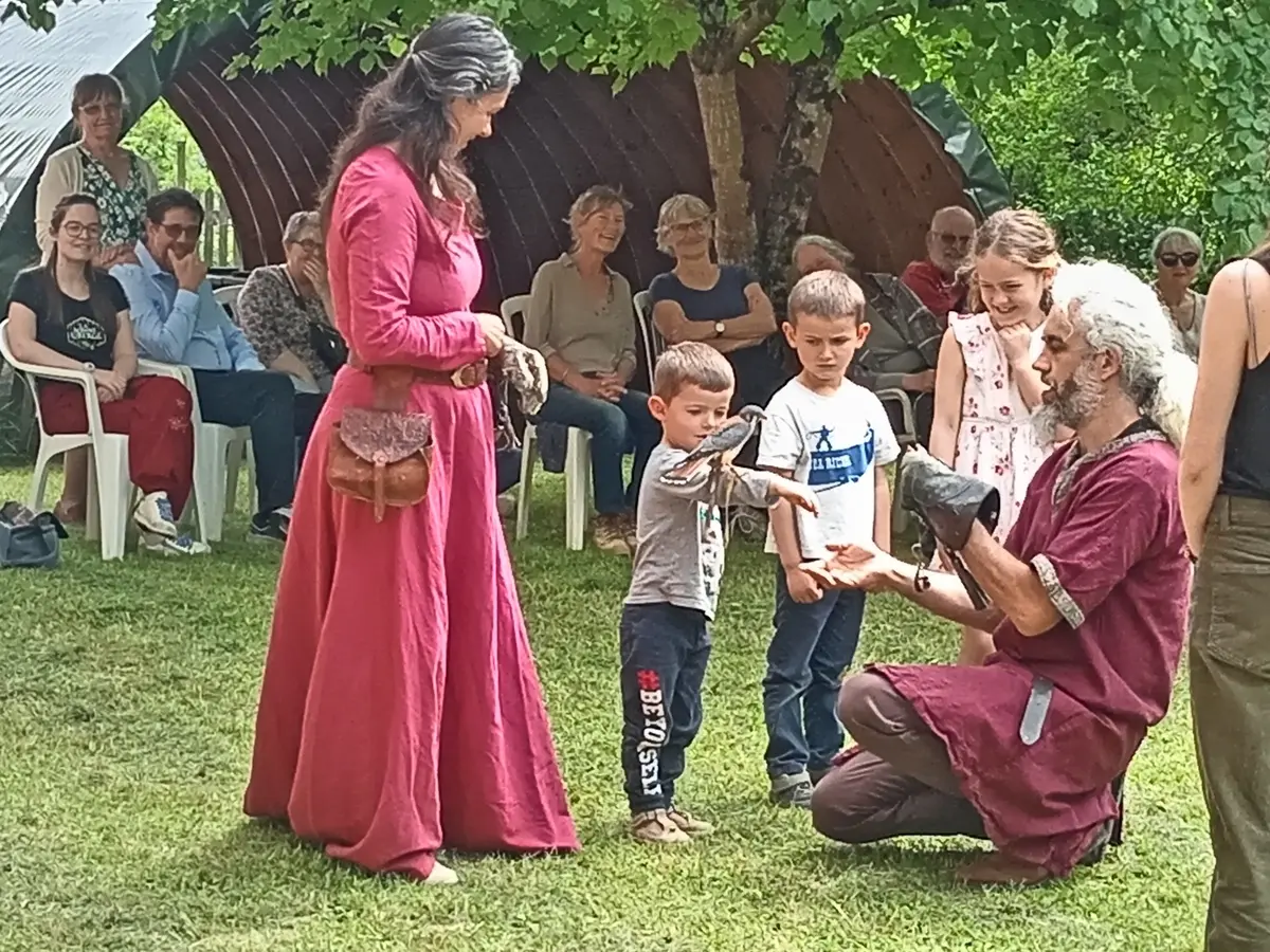 Eric Burgeot, son épouse et leurs oiseaux