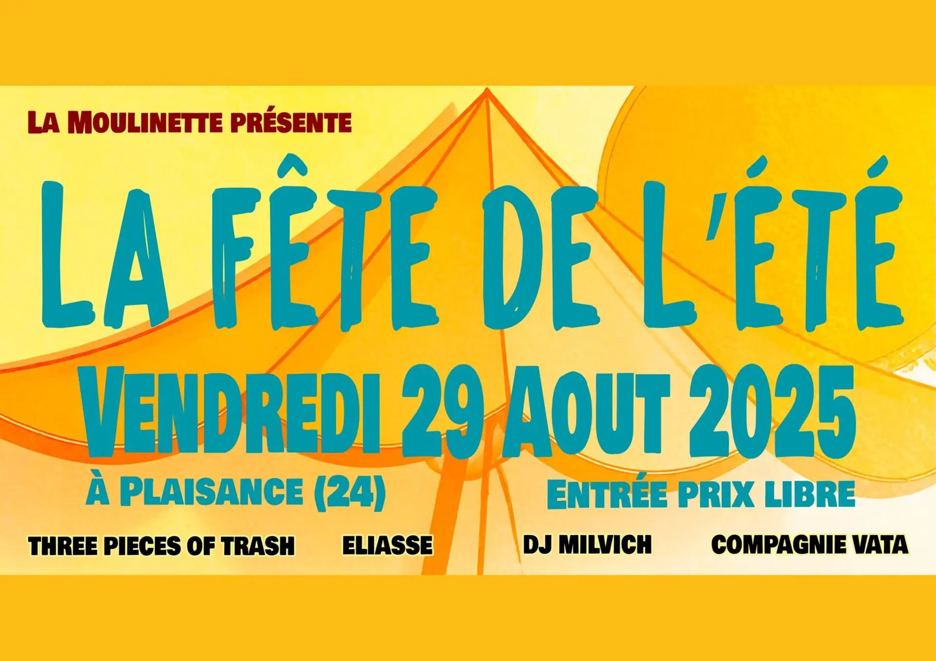 Fête de l'été Moulinette 29 août Plaisance