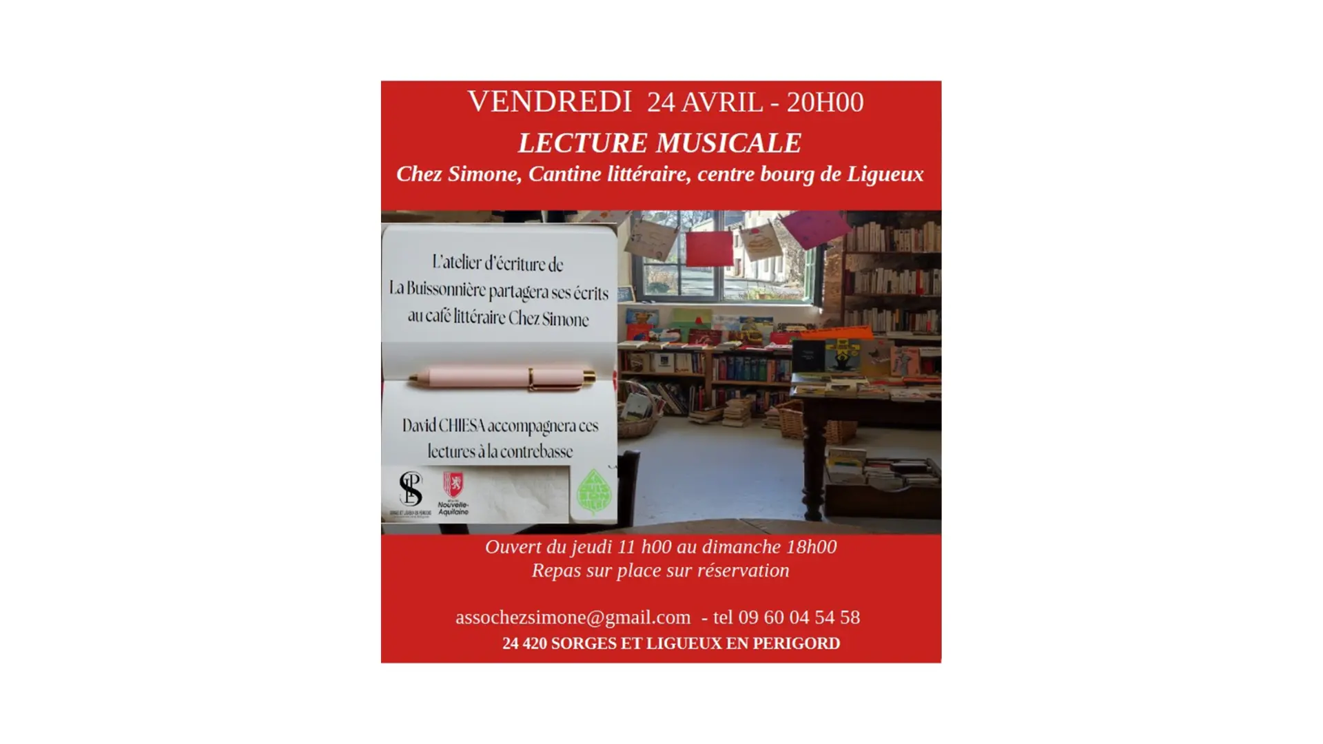 Affiche Lecture Musicale