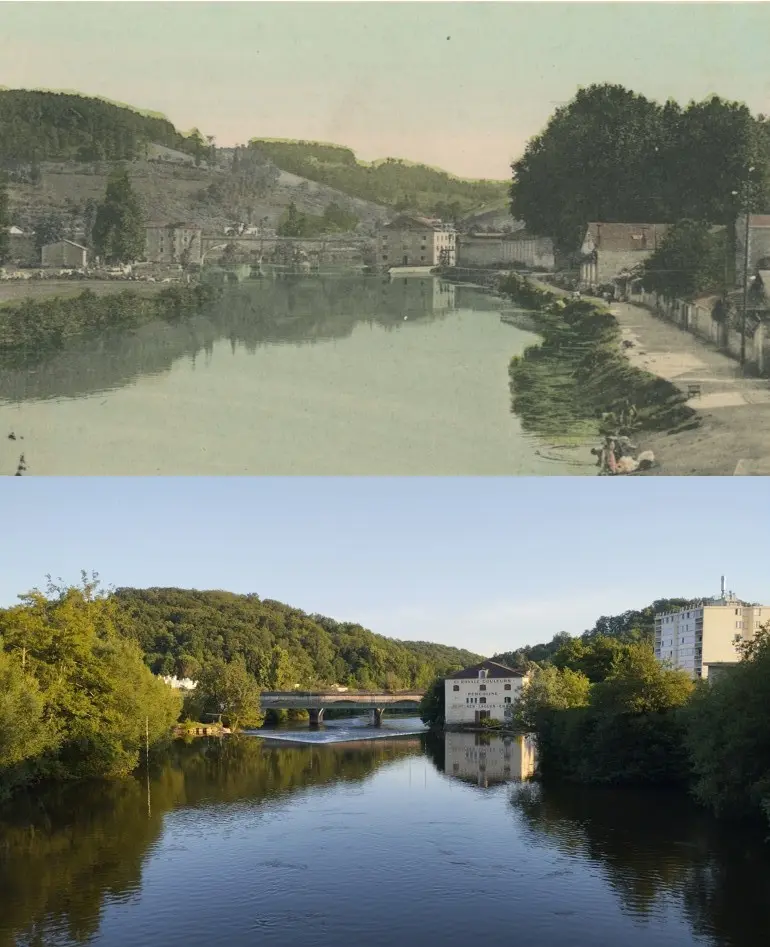 JUIN_Voie verte en lumière_passerelle avant-après