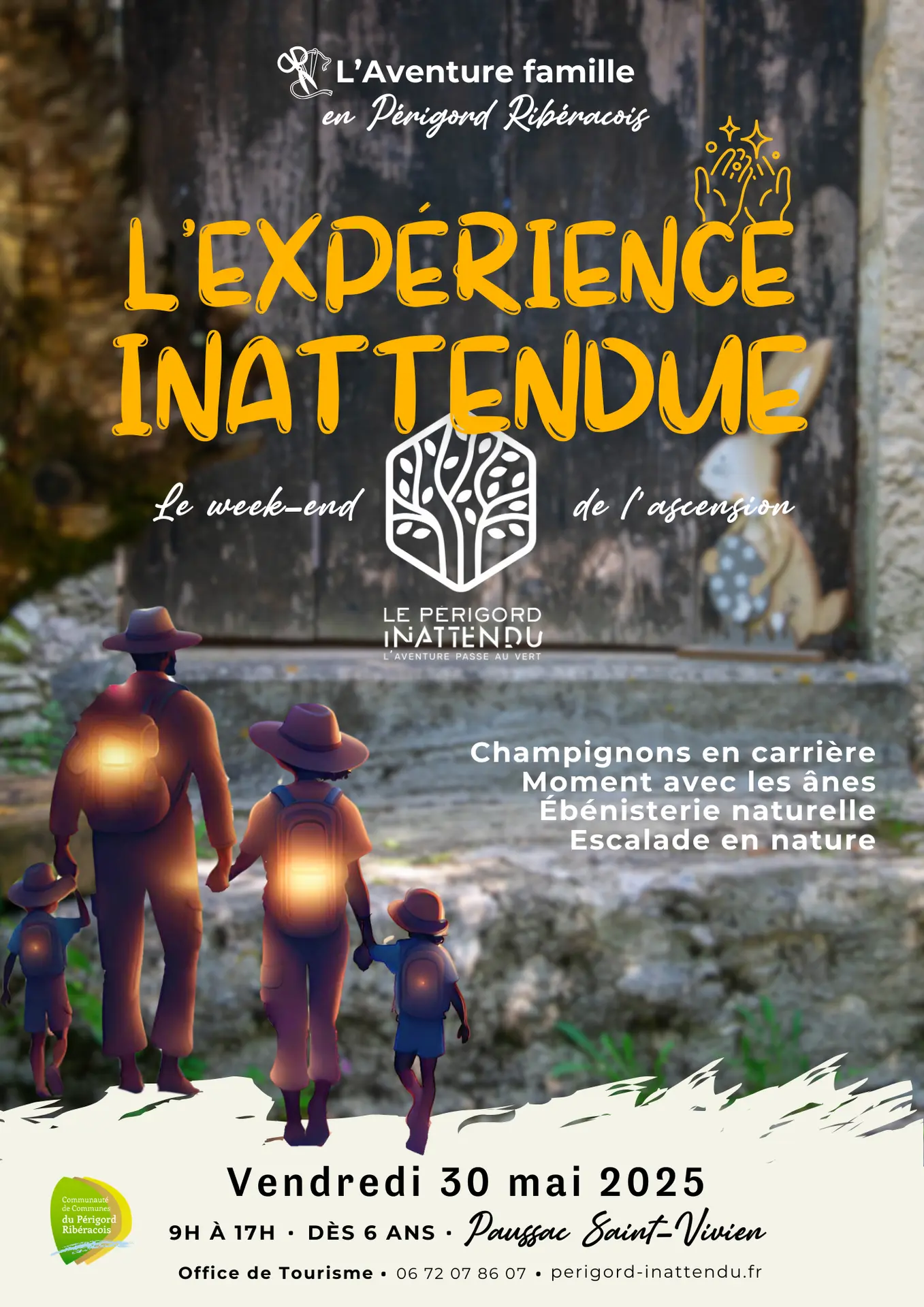 affiche Expérience Inattendu l'aventure en famille - Journées 1 30 mai (2)