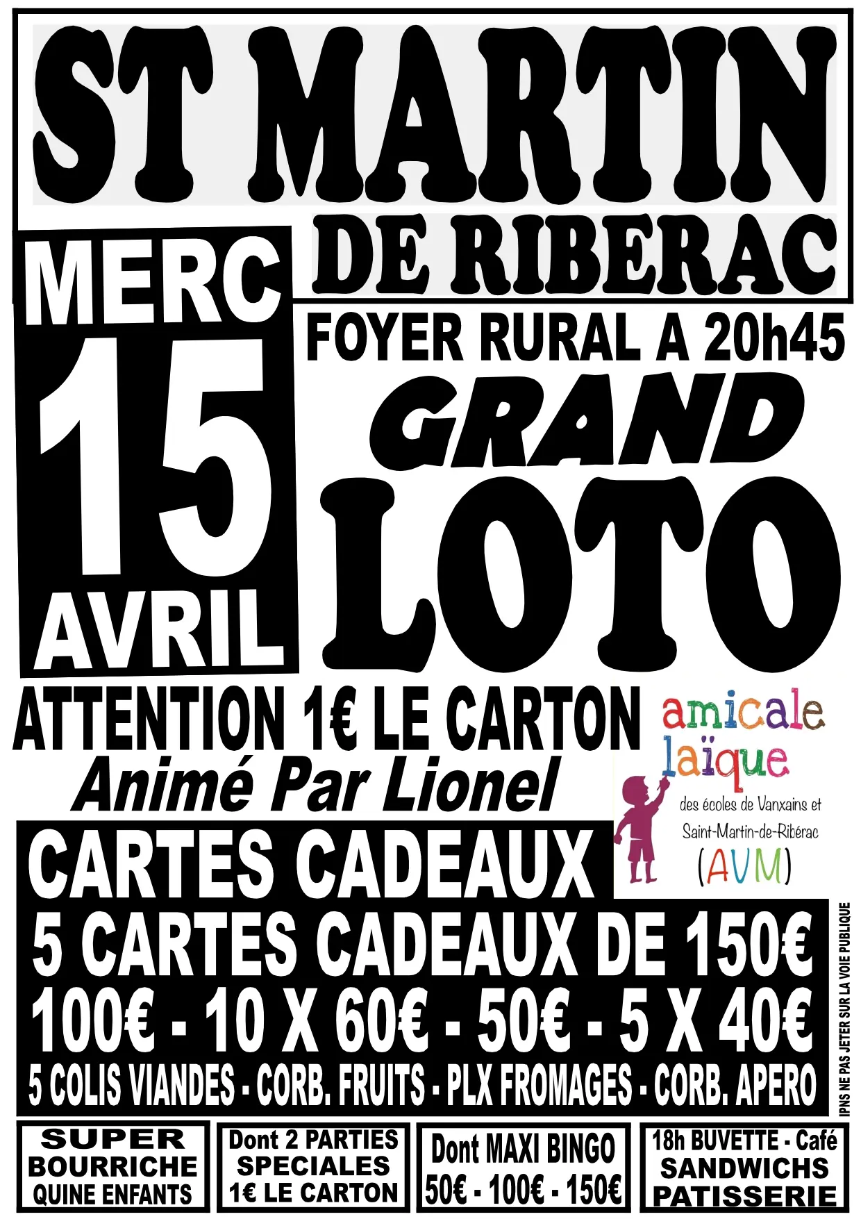LOTO ST MARTIN 15 avril
