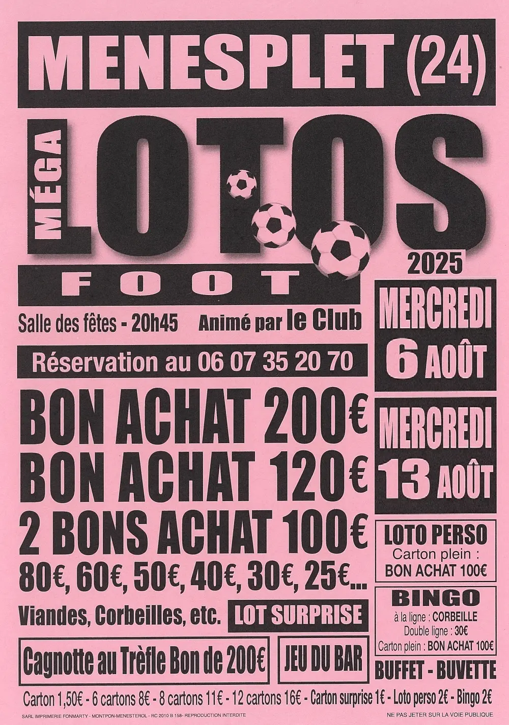 Loto-foot-ménesplet-vallée-de-lisle-perigord