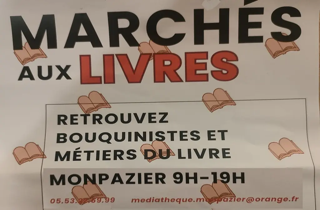 Marché aux livres de Monpazier