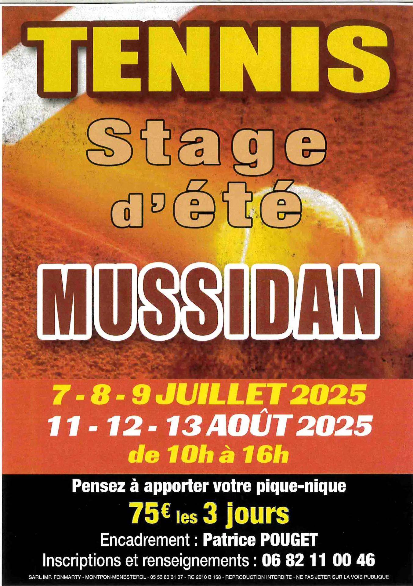 stage tennis st medard de mussidan