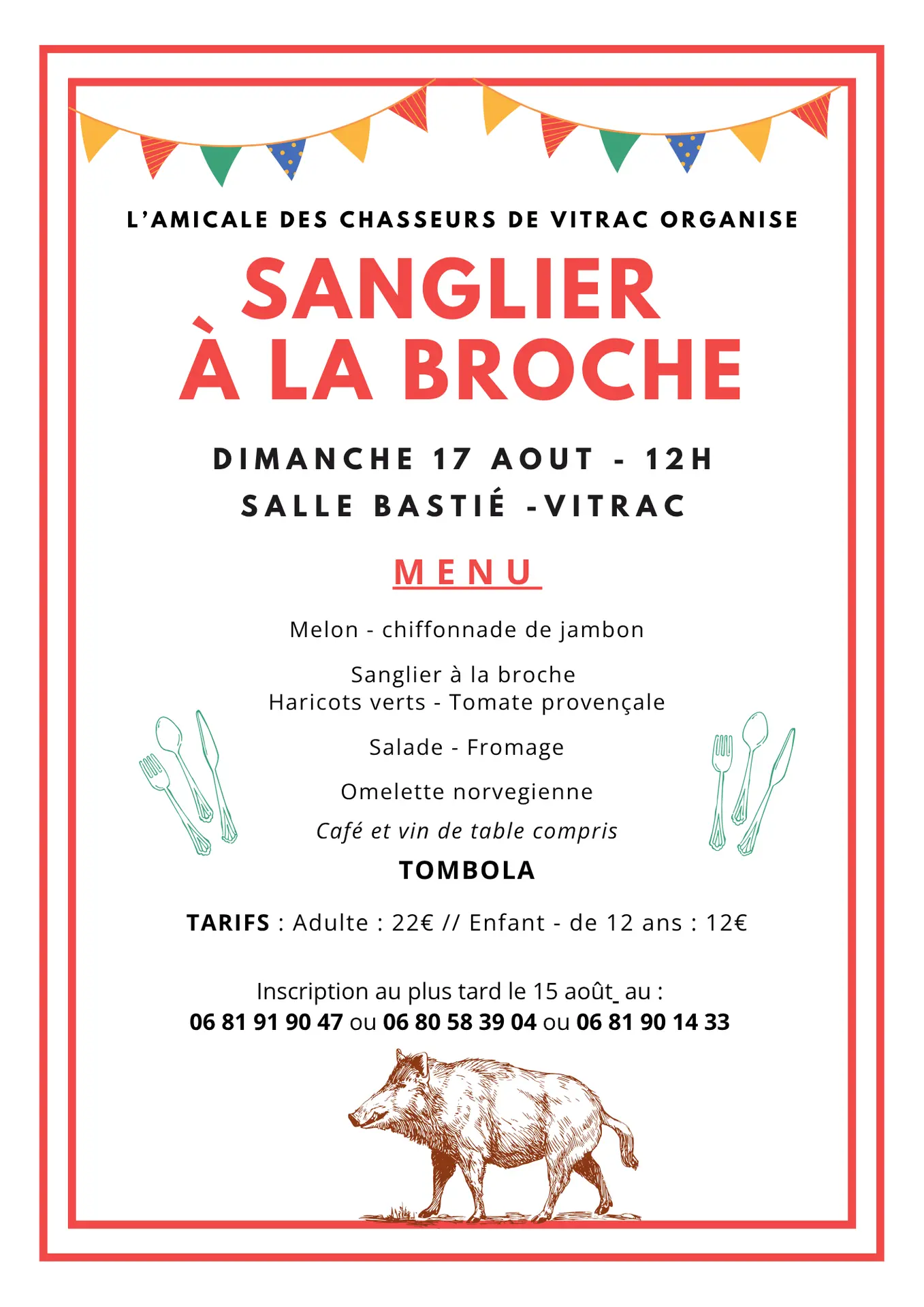 SANGLIER A LA BROCHE