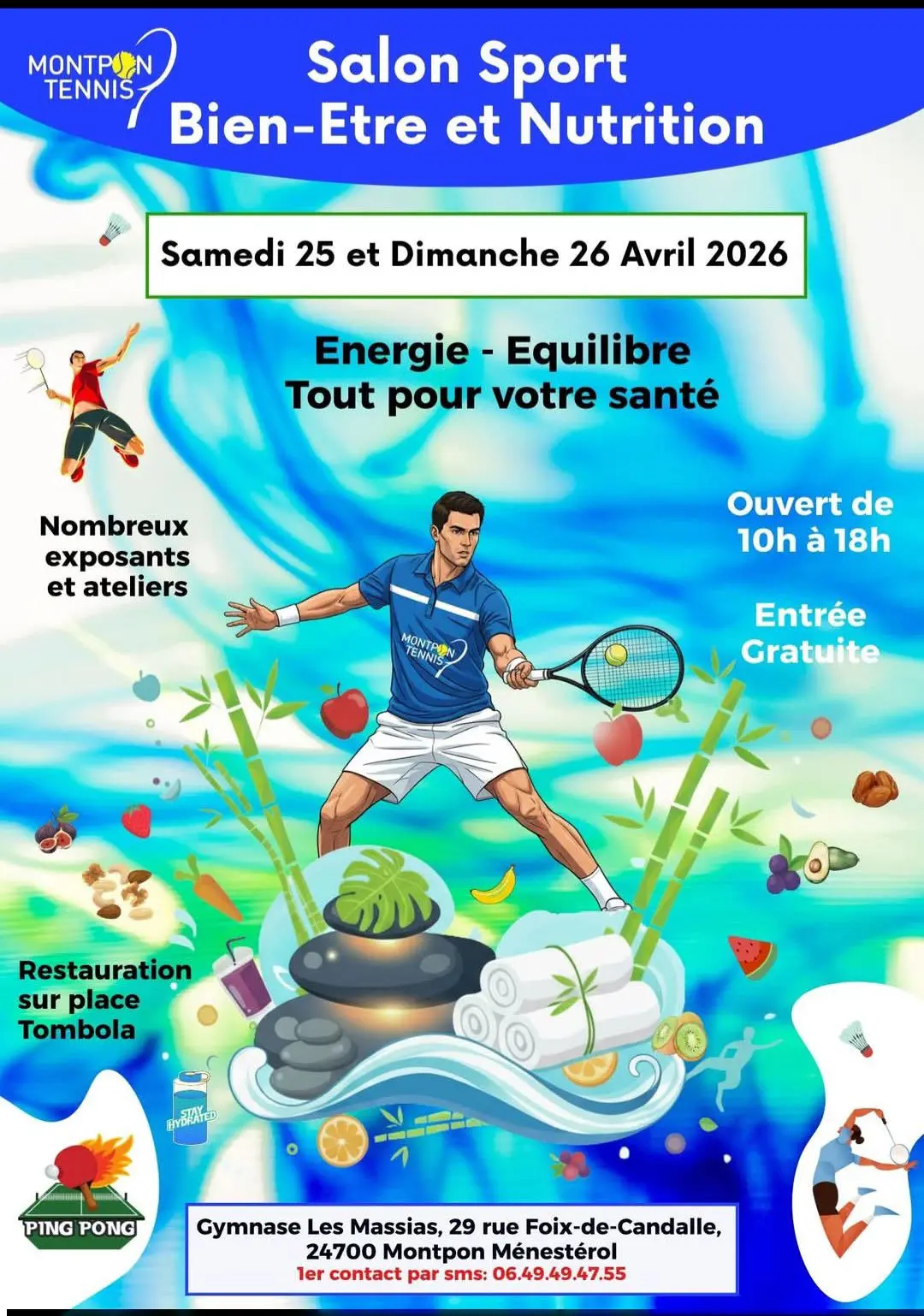 Salon-sport-bien-être-tennis-montpon-vallee-isle-perigord