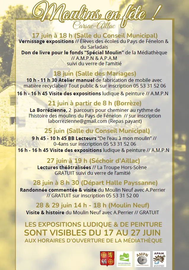 Semaine moulins en fête Carsac 2025