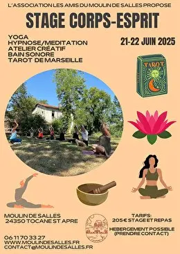 Stage moulin de salle 21 et 22 juin