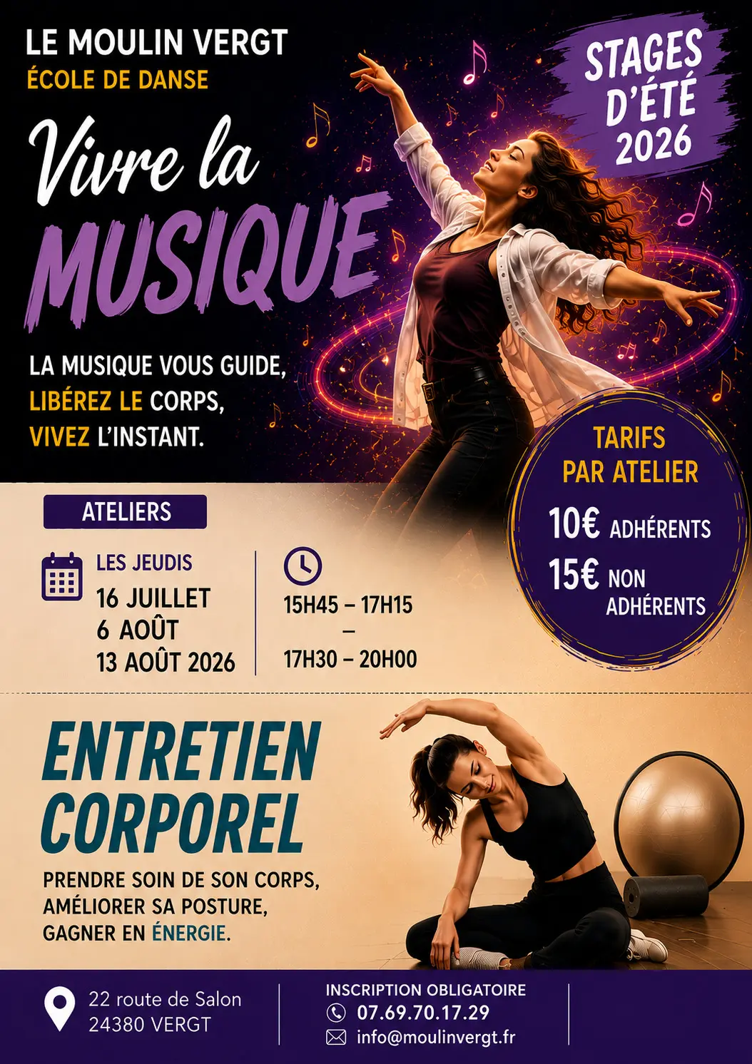 Vergt - LE MOULIN VERGT ÉCOLE DANSE VIVRE LA MUSIQUE-1783584907