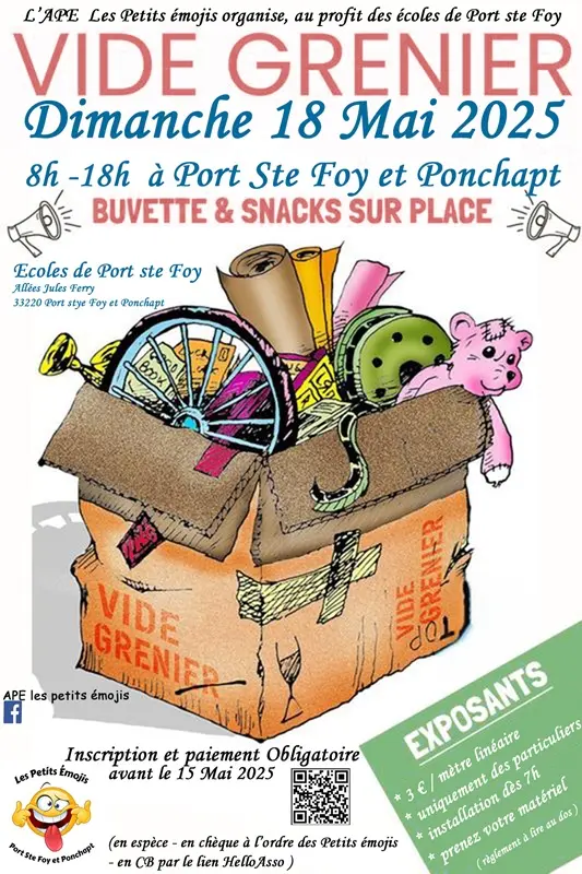 Vide Grenier - 18 Mai 2025