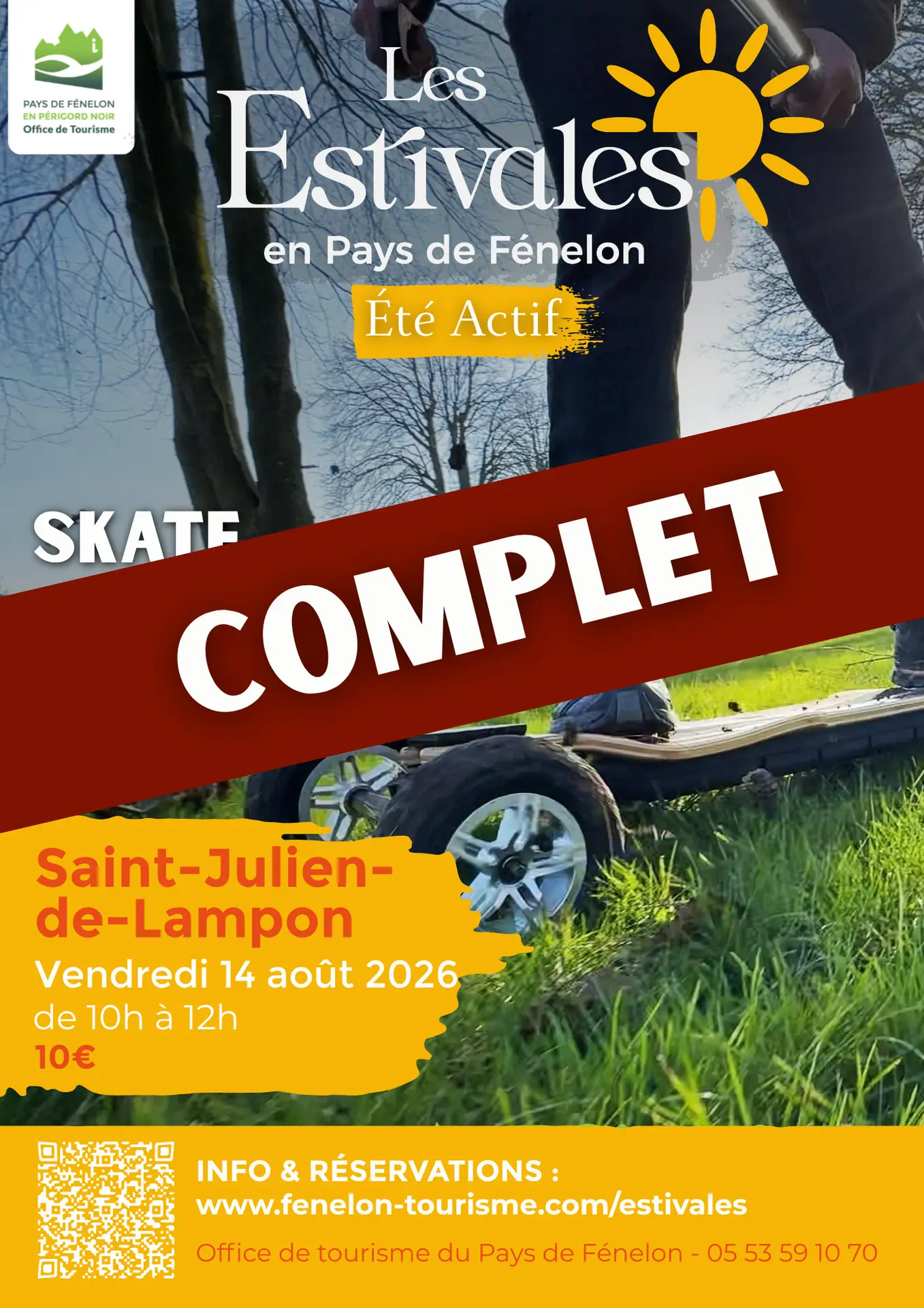 Visuels Estivales 2026 Skate tout terrain Saint Julien de lampon